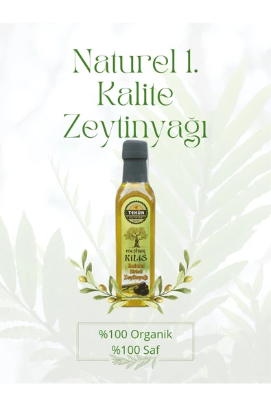 250ml Doğal 1.kalite Sızma Zeytinyağı ürün görseli 1