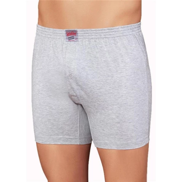 6 Adet Şahinler Erkek Penye Short Boxer Düz Renk ve Desenli E010 ürün görseli 1