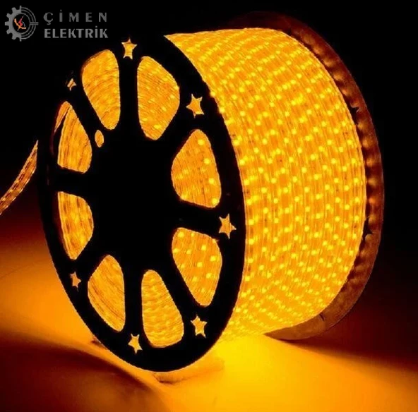 25 Metre NOAS YL41 4006  Dış Mekan 220V 60 Çipli Hortum Led Amber ürün görseli 1