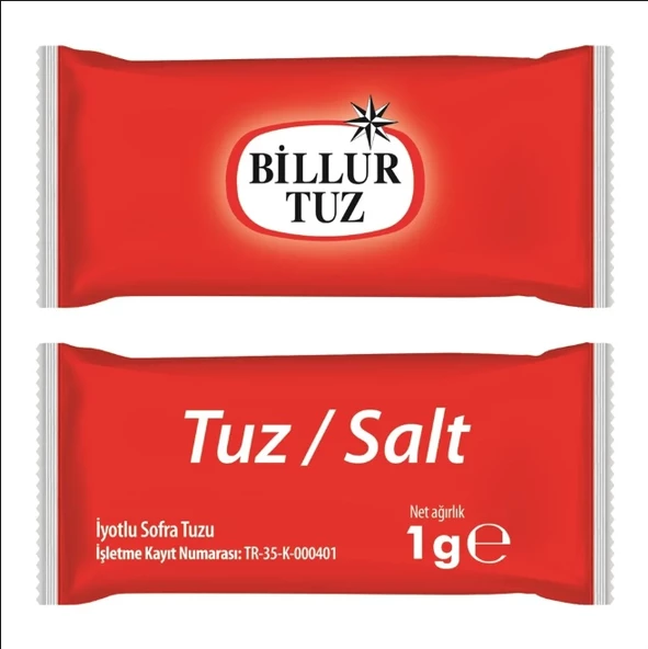 Billur 1000'li Tuz Stıck 1 gr ürün görseli 1