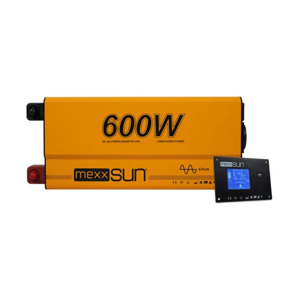 Mexxsun Tam Sinüs UPS (Remote Ekran) 12V 600W ürün görseli 1