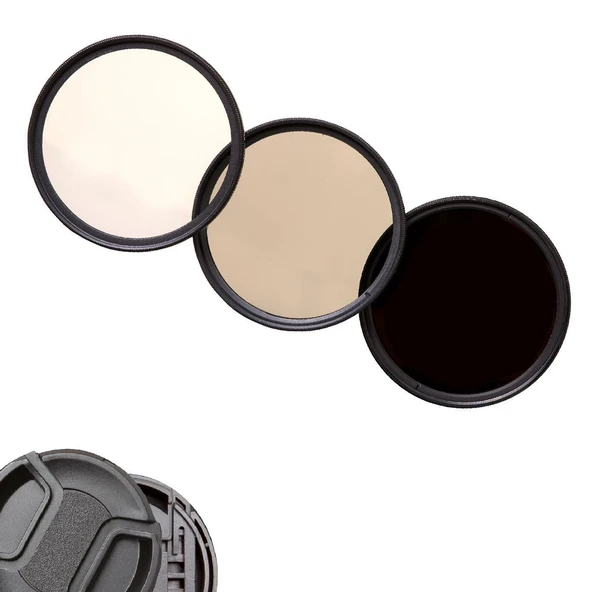 82MM UV+ 2-4ND + CPL Filtre Seti ( Lens Kapağı Hediye ) ürün görseli 1