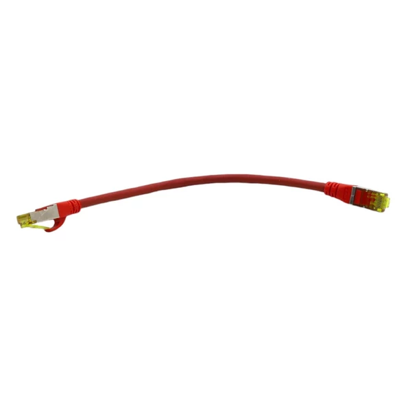 DIGITUS CAT6A S-FTP PATCH CORD 0,25 MT RED (10'LU PAKET) - Resim 3
