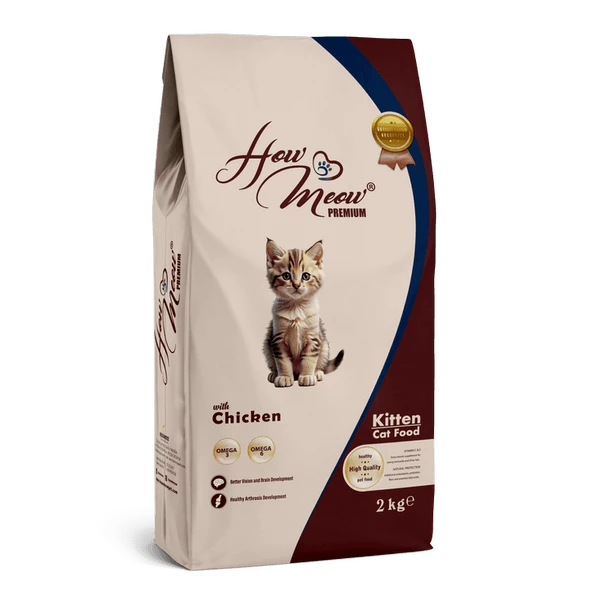 HOW MEOW YAVRU KEDİ KURU MAMASI TAVUKLU 2 KG ürün görseli 1