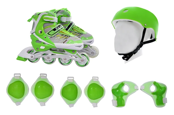 Xslide Inline Paten Set-YEŞİL ürün görseli 1