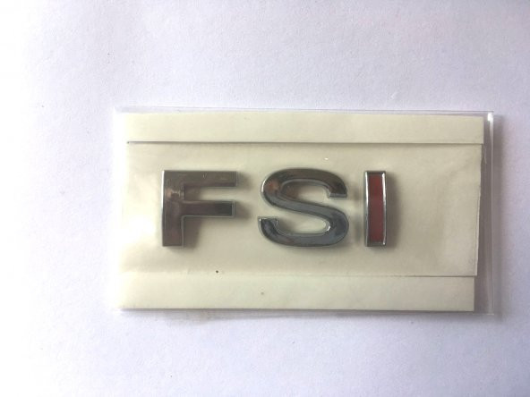 VOLKSWAGEN FSİ BAGAJ YAZISI TEK KIRMIZI (PASSAT B6 - JETTA 5) ürün görseli 1