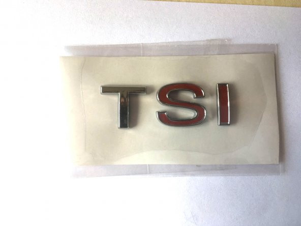 VOLKSWAGEN TSİ BAGAJ YAZISI ÇİFT KIRMIZI 1K5853675J ürün görseli 1