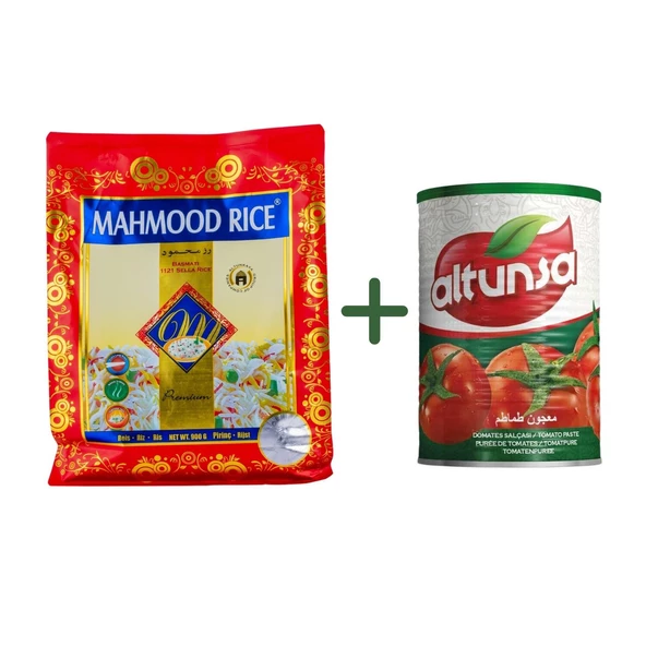 Mahmood Rıce 1121 Basmati Pirinç 900 gr ve Altunsa Domates Salçası 830 gr ürün görseli 1