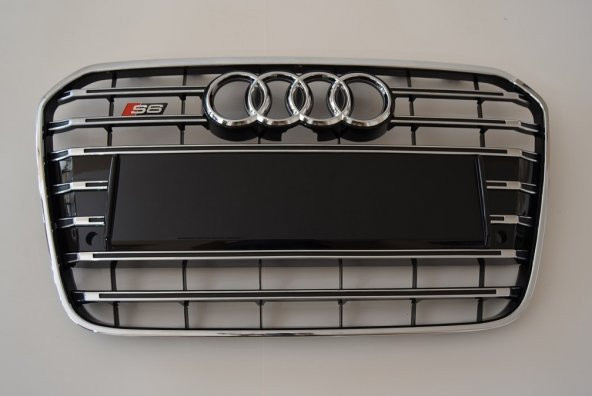 AUDİ A6 S6 C7 ÖN PANJUR KROM-SİYAH 2012-2015 ürün görseli 1