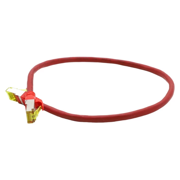 DIGITUS CAT6A S-FTP PATCH CORD 0,50 MT RED (10'LU PAKET) - Resim 2