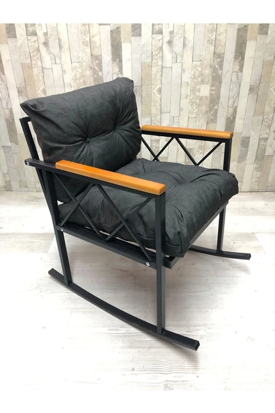 adımshops Sallanır Sandalye Tv Koltuğu Kafe-balkon-mutfak-berjer-ofis-salon Sallanır Tekli Koltuk Miami ürün görseli 1