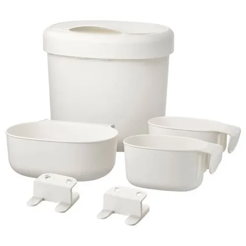 IKEA ÖNSKLIG ALT DEĞİŞTİRME KAPLARI BEYAZ 4 PARÇA ürün görseli 1