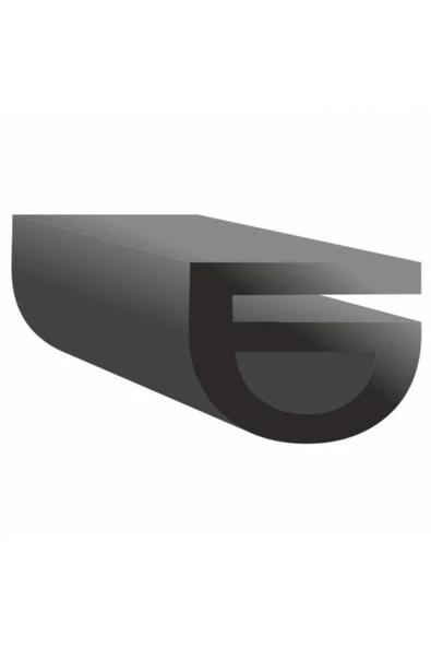Contacall Çelik Kapı Fitili Çelik Kapı Contası Geçmeli Eşik Fitili 6 Metre Siyah ürün görseli 1