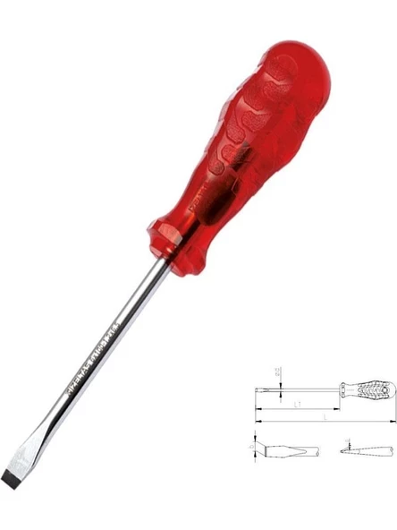 İzeltaş 4x80 Kraft Seri Düz Uçlu Tornavida 4100170480 ürün görseli 1