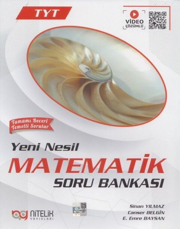 Nitelik Yks Tyt Yeni Nesil Matematik Soru Kitabı Video Çözümlü *yeni* ürün görseli 1