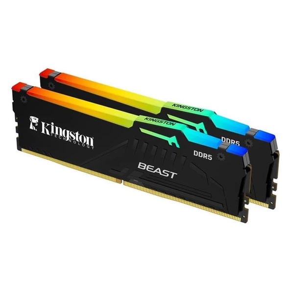 Kingston Kf556C36Bbeak2-16Tr Rgb 16Gb 2X8 5600 Mhz DDR5  Ram ürün görseli 1