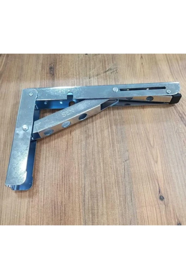 Mandallı Katlanabilir Masa Konsolu 1 Çift Çinko 40cm - Resim 4