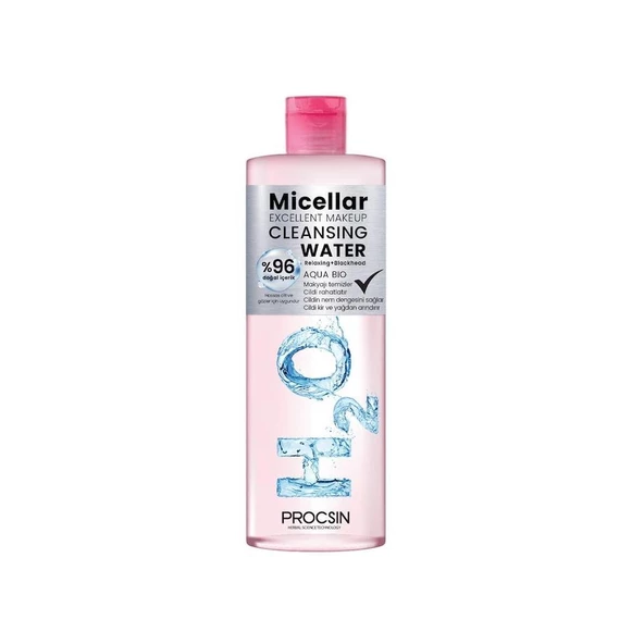 Procsin Aqua Bio H2o Micellar Makyaj Temizleme Suyu 400 ml ürün görseli 1
