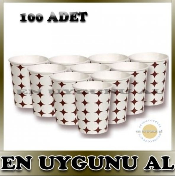 7 ÖZ Kullan At Bardak Karton bardak 100 Adet ürün görseli 1