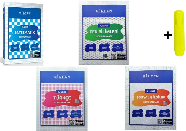 Bilfen Yayınları 4. Sınıf Matematik Fen Türkçe Sosyal Soru Seti ürün görseli 1