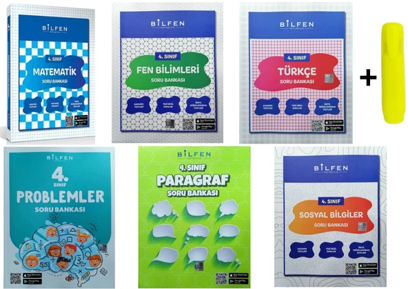 Bilfen Yayınları 4. Sınıf Matematik Fen Türkçe Sosyal Problem Paragraf Soru Seti ürün görseli 1