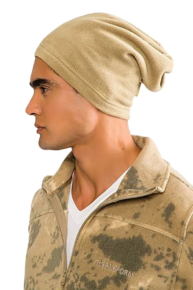 Thermoform Polar Unisex Eldiven-Boyunluk Seti Kum - Resim 4
