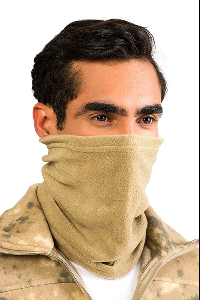 Thermoform Polar Unisex Eldiven-Boyunluk Seti Kum - Resim 2