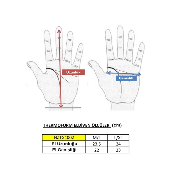 Thermoform Polar Unisex Eldiven-Boyunluk Seti Siyah - Resim 6