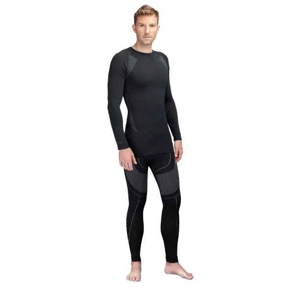 Thermoform Extreme Erkek Seamless Termal Uzun Kollu İçlik Seti Siyah ürün görseli 1