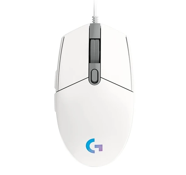Logitech G G102 Lightsync Kablo Gaming Mouse Beyaz ürün görseli 1