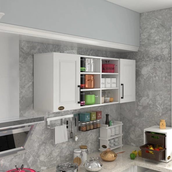 Kenzlife hazır mutfak dolabı biber60 byz mod1 60*160*32 mebran kapak suntalam gövde ürün görseli 1