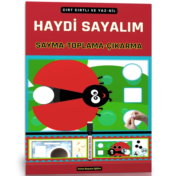 Cırt Cırtlı Haydi Sayalım (Sayma-Toplama-Çıkarma) YAZ-SİL Kitabı ürün görseli 1