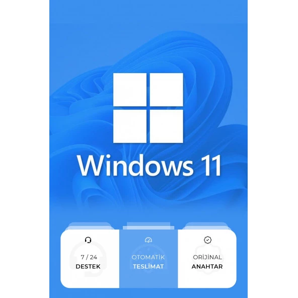 Windows 11 Pro Dijital Lisans Anahtarı 32&64 Bit Tr Key Süresiz ürün görseli 1