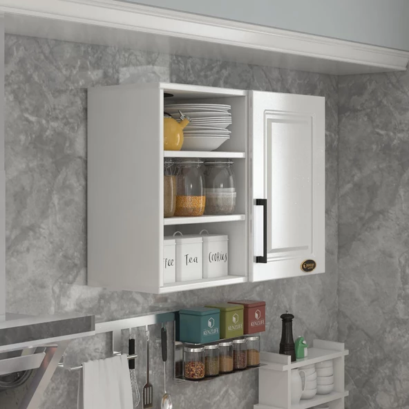 Kenzlife hazır mutfak dolabı roka90 byz mod1 90*080*32 mebran kapak suntalam gövde ürün görseli 1