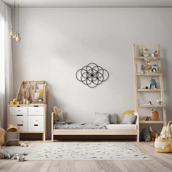Metal Dekor Halkalar (Circles) Metal Duvar Tablosu Mandala ürün görseli 1