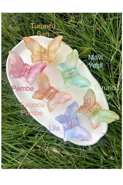 6'lı Rengarenk Lotus Çiçeği Mandal Toka 8 Cm ürün görseli 1