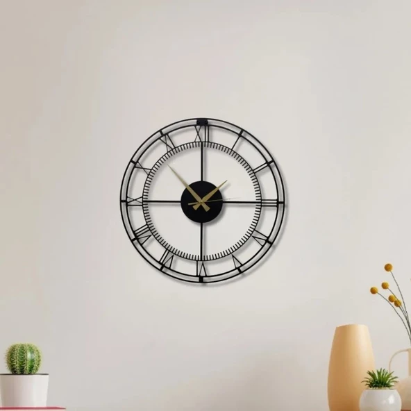 Metal Duvar Saati Minimalist Dekoratif Saat ürün görseli 1