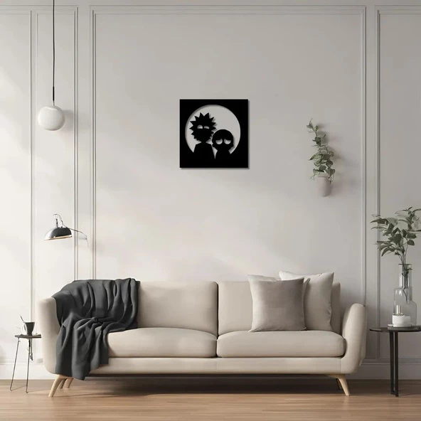 Metal Dekor Rıck and Morty Metal Duvar Tablosu Pop Art ürün görseli 1