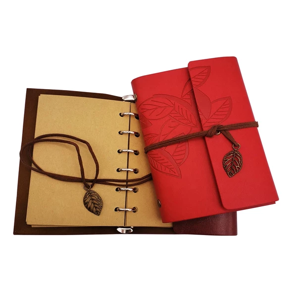 Küçük Boy Retro Deri Defter ürün görseli 1
