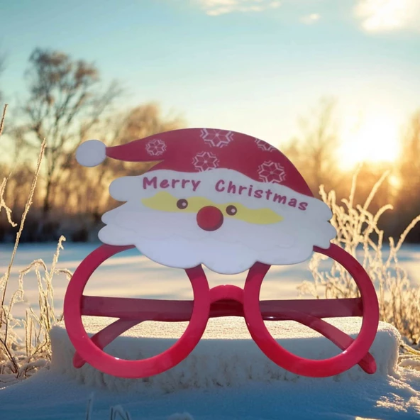 VIP KALİTE CHRİSTMAS PARTY GLASSES NOEL BABA PARTİ GÖZLÜĞÜ NOEL BABALI GÖZLÜK YILBAŞI PARTİ GÖZLÜĞÜ ürün görseli 1