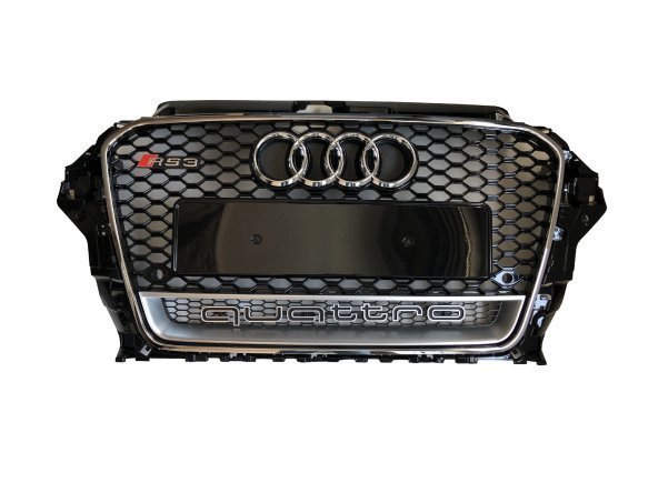 AUDİ A3 8V RS3 ÖN PANJUR KROM-SİYAH 2013-2015 ürün görseli 1