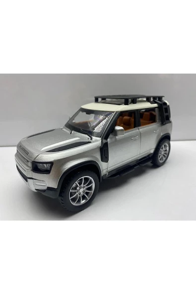 HEPSİLAZIM Land Rover Defender Metal Araba 23 Cm Sesli Işıklı Kapılar Bagaj Kaput Açılır Oyuncak Demir Araç ürün görseli 1