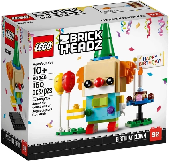 LEGO 40348 BrickHeadz Happy Birthday Palyaço ürün görseli 1