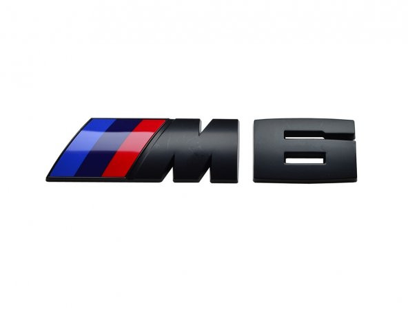 BMW M6 BAGAJ YAZISI SİYAH ürün görseli 1