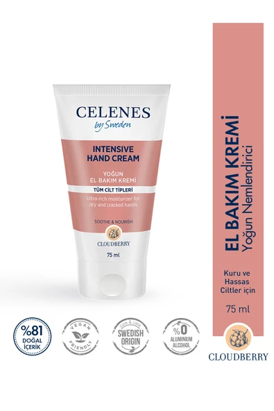 Celenes By Sweden Cloudberry Yoğun El Bakım Kremi 75 ml ürün görseli 1
