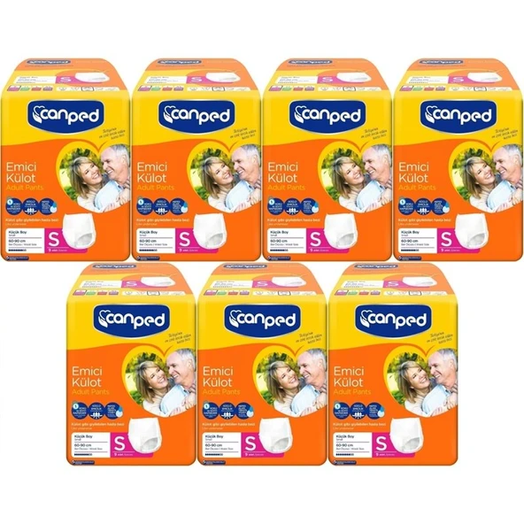 Canped Emici Külot Yetişkin Bezi S-Küçük Small 63 Adet (7PK*9) ürün görseli 1