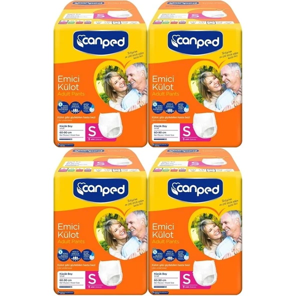 Canped Emici Külot Yetişkin Bezi S-Küçük Small 36 Adet (4PK*9) ürün görseli 1