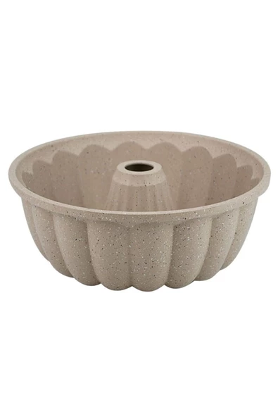 Thermoad Granit Döküm Kek Kalıbı Sık Dilimli Vizon 26 Cm ürün görseli 1