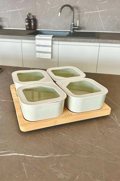 Neoflam Fika One 4'lü Kahvaltı Seti Bej ürün görseli 1