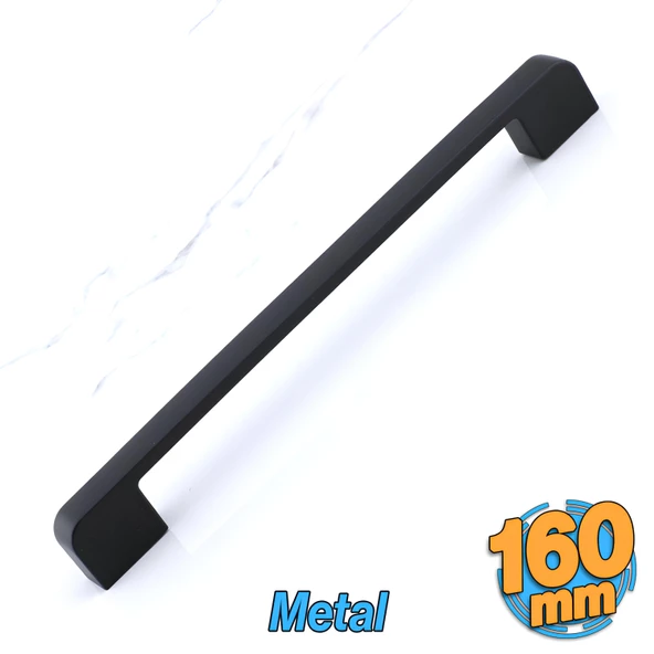 Radus Siyah Metal Kulp 160 mm -16 cm Mobilya Çekmece Mutfak Dolabı Dolap Kulpları Kulbu Kulpu ürün görseli 1